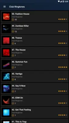 Club Ringtones android App screenshot 2